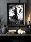 Modern botanical wall art in olive green and mustard tones