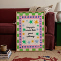 Uplifting nursery poster shown as modern room decor