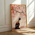 Minimalist spiritual graphic wall art for a calm meditation space
