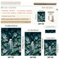 Ghost botanical canvas poster set size guide from 20x25 to 50x70 cm