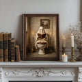 Halloween ghost canvas art for eclectic home décor