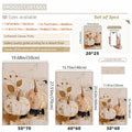 Abstract pumpkin canvas print size guide from 20x25 to 50x70 cm