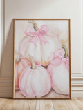 Blush seasonal pumpkin decor