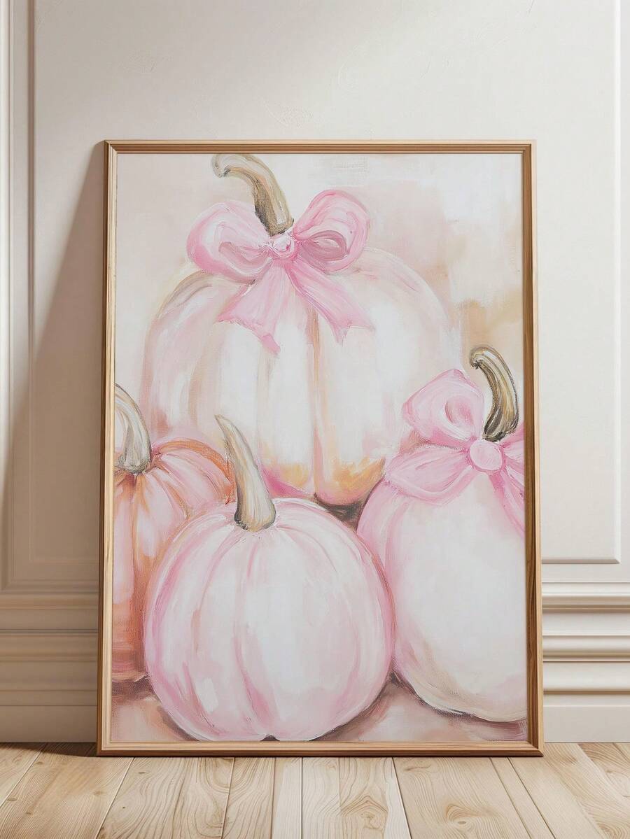 Blush seasonal pumpkin decor