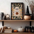 Whimsical Southern Halloween canvas poster
