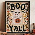 Family-friendly Halloween mantel art