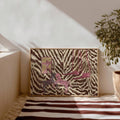 Retro horse and cowboy boots canvas art