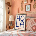 Hola Amigos canvas print with rustic mixed frame options