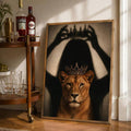 Lion Crown Luxury Animal Canvas poster with a powerful inspirational design. Perfect for modern living rooms, offices, bedrooms, studies, and luxury decor.