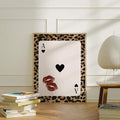 Vintage Leopard & Cheetah Retro Animal Print Canvas Poster