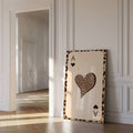 Vintage Leopard & Cheetah Retro Animal Print Canvas Poster
