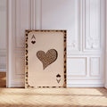 Vintage Leopard & Cheetah Retro Animal Print Canvas Poster