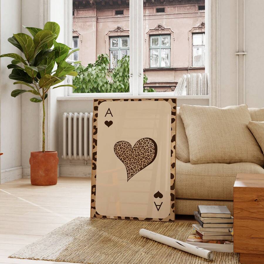 Vintage Leopard & Cheetah Retro Animal Print Canvas Poster