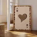 Vintage Leopard & Cheetah Retro Animal Print Canvas Poster