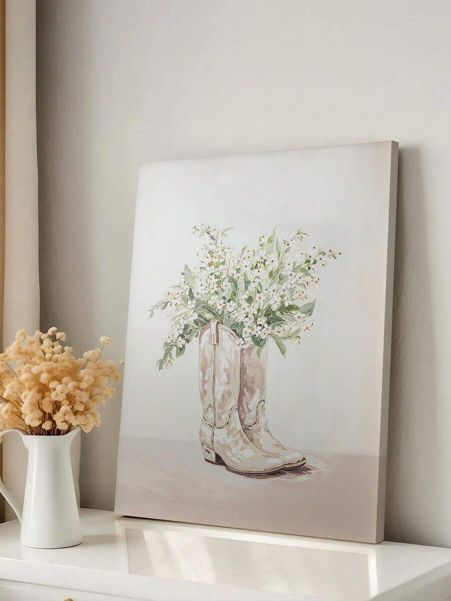 Western bohemian poster with soft illustrative details