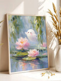 Vintage reinghost forest poster decor