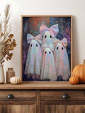 Farmhouse ghost canvas artwork