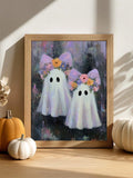 Rustic ghost canvas poster
