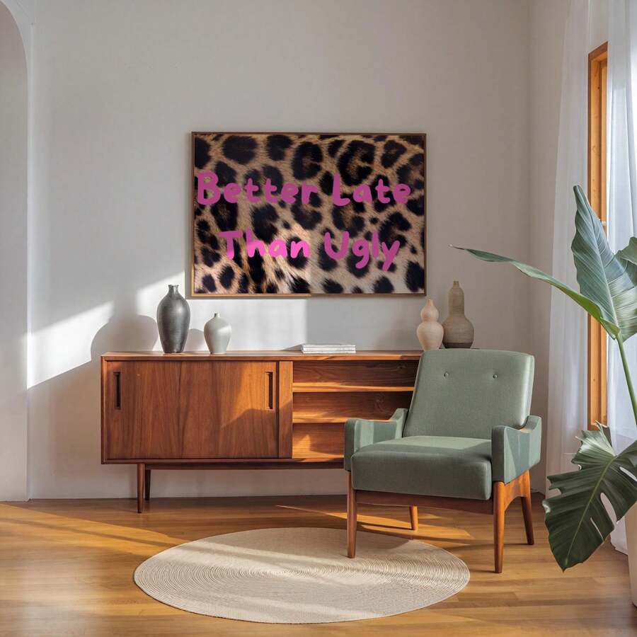 Funny maximalist typography poster