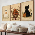 Cozy cross-stitch style seasonal wall decor