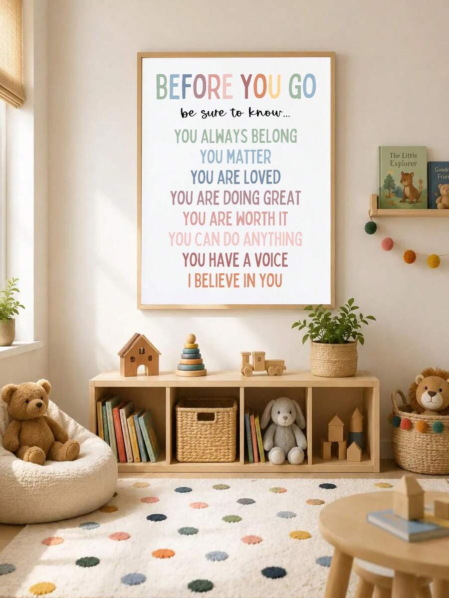 Classroom Before You Go Be Sure To Know Circle Of Control Affirmation Canvas Poster