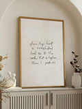 Hand-Lettered Numbers 6:24-26 Scripture Bible Verse Canvas Poster 