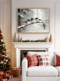 Chickadee seasonal wall art