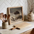 Vintage Coffee Bean Still Life Oil Painting Farmhouse Canvas Poster