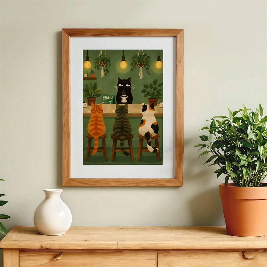 Funny Dog Vintage Dachshund Wine Lover Canvas Wall Art Poster