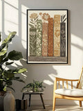 Scandinavian plant decor in green and cream