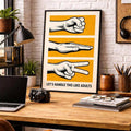 Lets Handle This Like Adults vintage poster