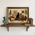 Nostalgic folk-art Halloween decor
