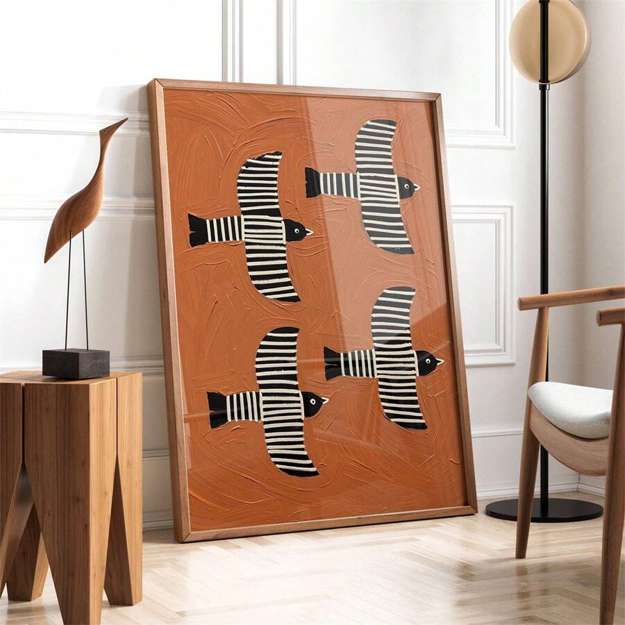 Earthy nature-inspired wall decor