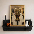 Vintage reinghosts forest poster decor