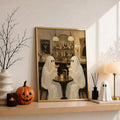 Farmhouse ghosts canvas artwork