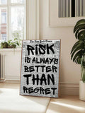 Colorful book stack illustration beneath an It Is Okay To quote in a frame