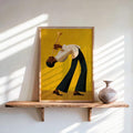 Retro Jazz Trumpet Player Canvas poster featuring an African American musician. Perfect for music rooms, studios, living rooms, cafés, jazz lovers, and music decor.