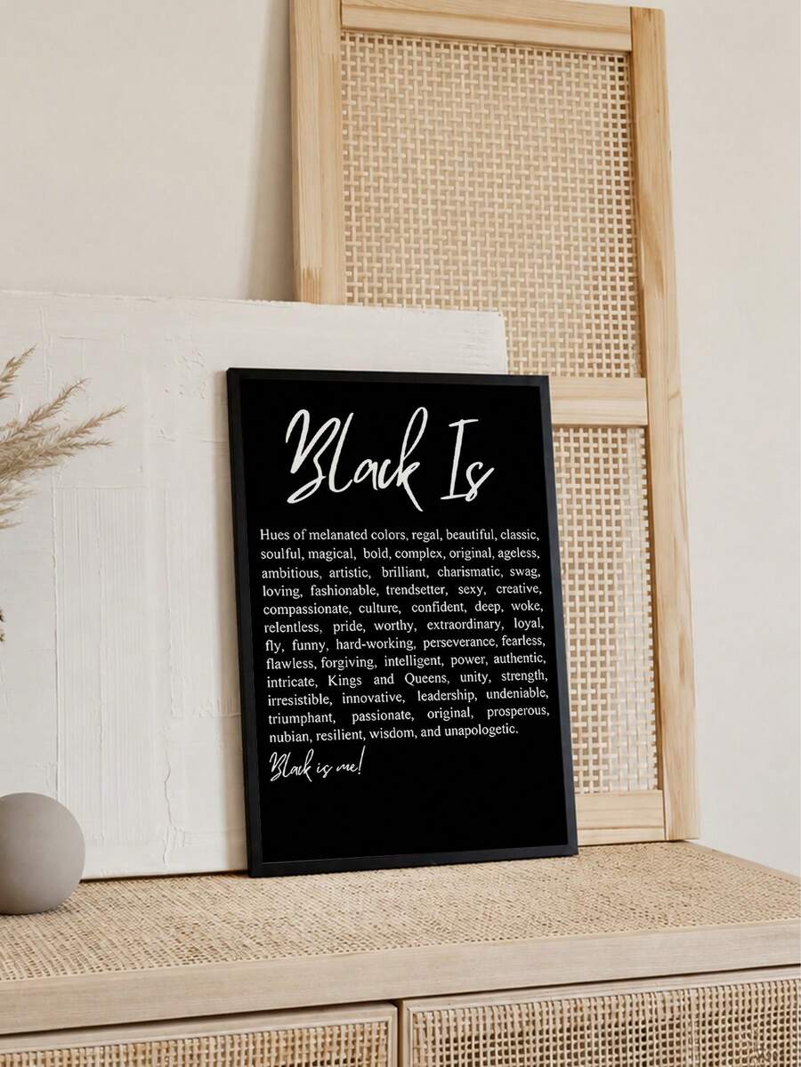 African American Art Positive Affirmations Inspirational Canvas Poster
