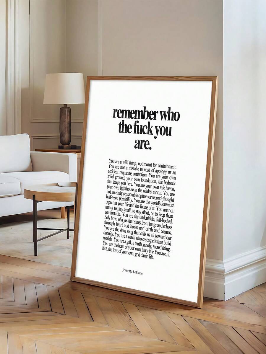 Empowered Women Daily Affirmations Canvas Poster with inspiring motivational words. Perfect for bedrooms, offices, studios, and feminine decor