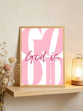 Isaiah 43 1 Jesus scripture poster with a pink heart