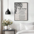 Country music canvas wall art for a bedroom office or music corner