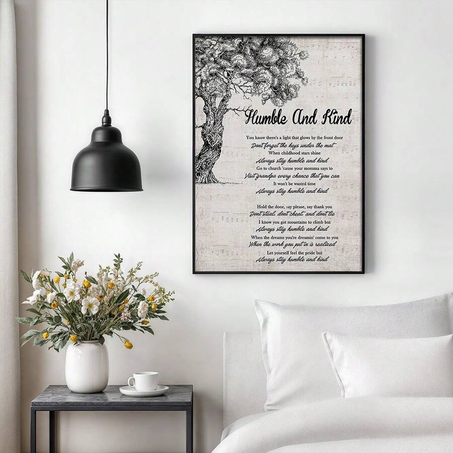 Country music canvas wall art for a bedroom office or music corner