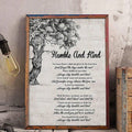 Rustic country music lyric wall art in ivory black and gray