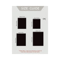 Size guide for Negroni canvas poster in 20 by 30 30 by 40 40 by 60 and 50 by 70 cm