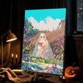 Ghost Garden Art Eerie Country Style Illustration Canvas Poster 