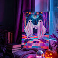 Let's Boogie Ghost Disco Halloween Canvas Poster 