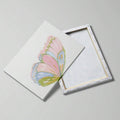 Watercolor Pink Butterfly Preppy Abstract Wings Minimalist Canvas Poster
