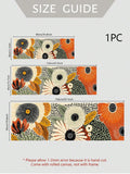 Canvas-only floral art size guide showing horizontal poster dimensions