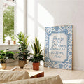 Faith-based hymn canvas poster for a Christian housewarming gift