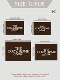 Size guide for The Cozy Home Club rolled canvas poster with unframed options